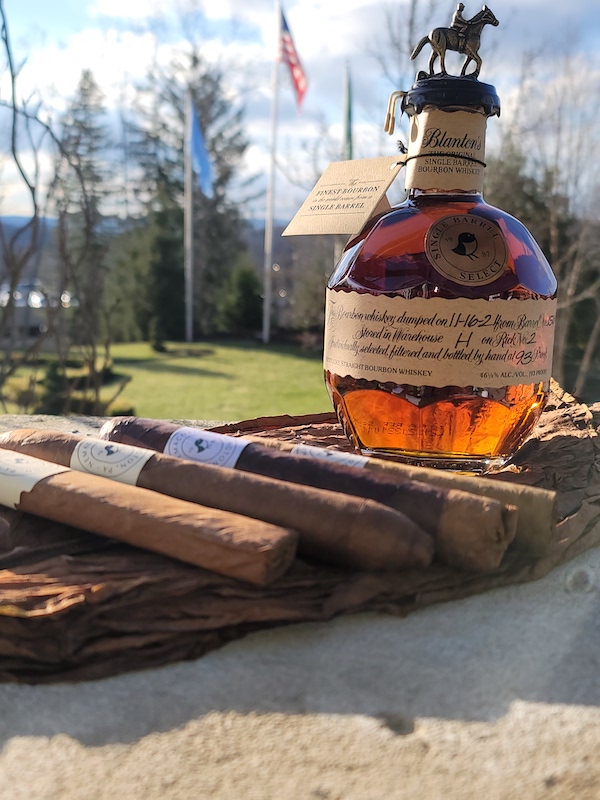 Custom made cigars For Wedding Event With Blantons Whiskey
